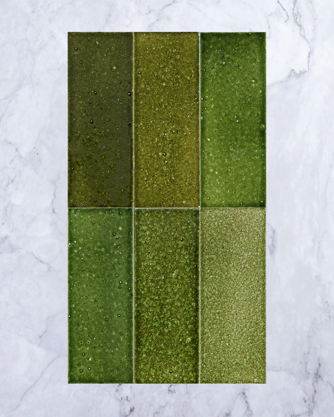 Dento Brick Oribe Green 91x242mm tile, view 1 - Tile Touch