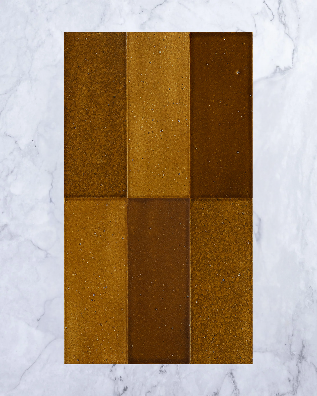 Dento Brick Amber 91x242mm tile, view 1 - Tile Touch
