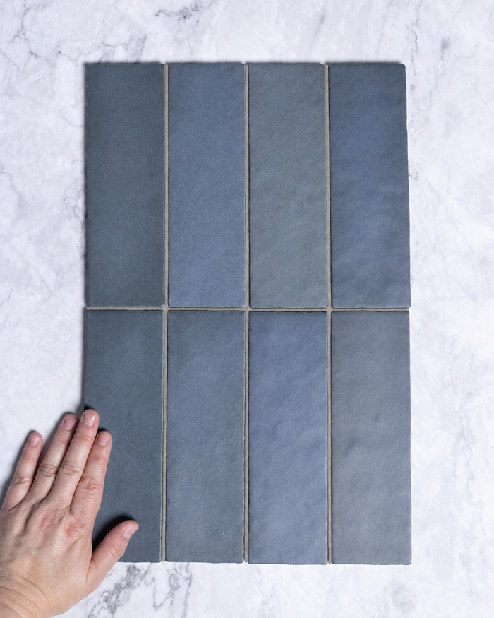 Rimtou Deep Blue Subway Matt Tile 65x200mm