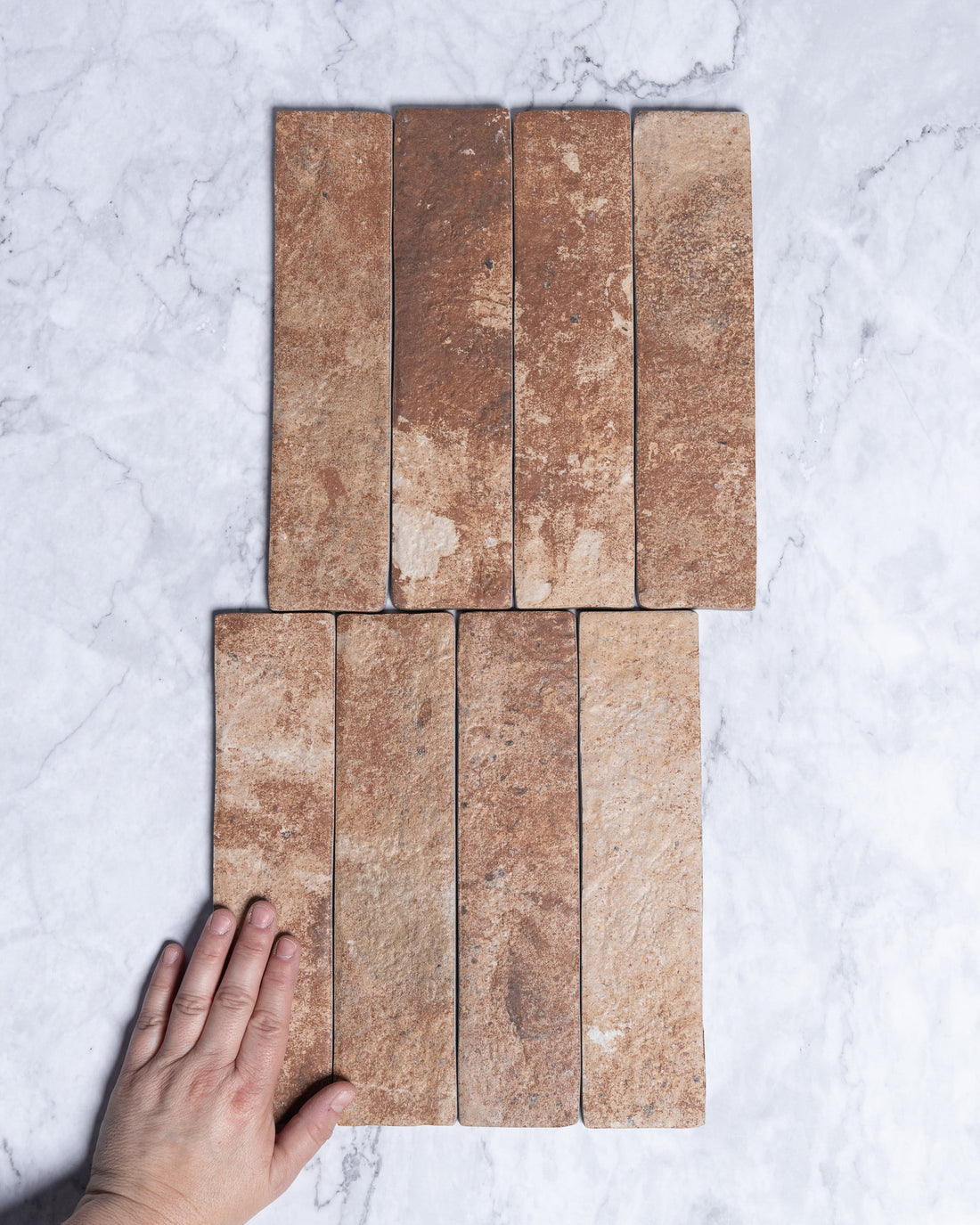 Ashcroft Red Brick Look Italian Porcelain Tile 60 x 250mm tile, view 1 - Tile Touch