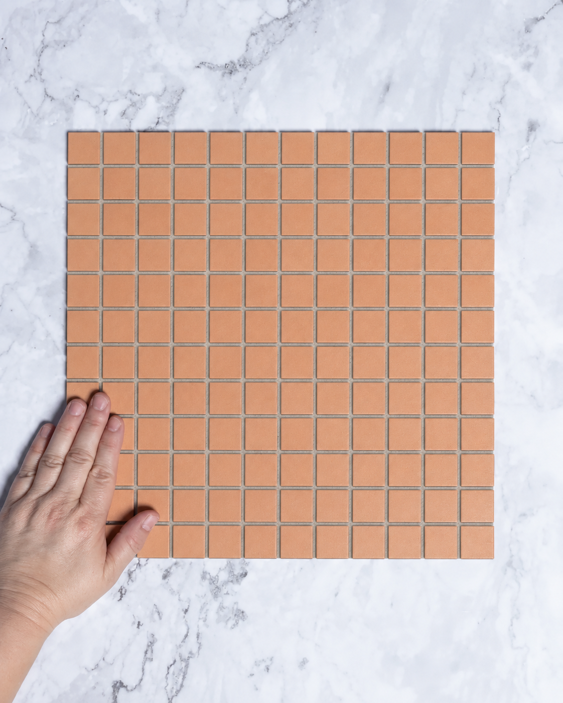 Bridges MINI Terracotta Orange Unglazed Full Body Mosaic 23x23mm