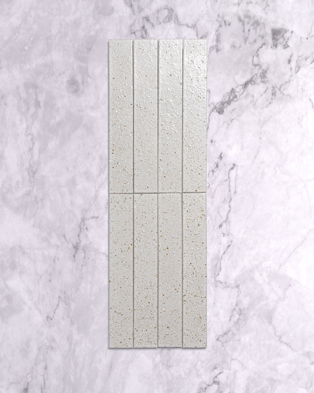 Hatsu Long Brick White Hand Glazed Japanese Tile