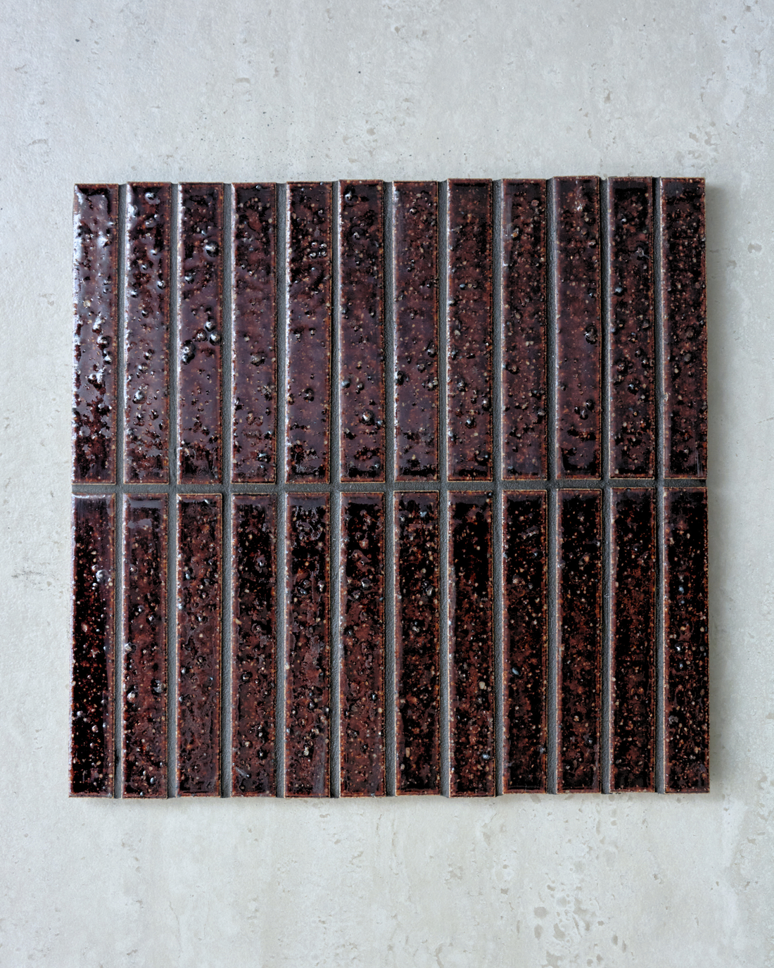 Hatsuborder Mahogany Hand Glazed Japanese Mosaic Tile tile - Tile Touch