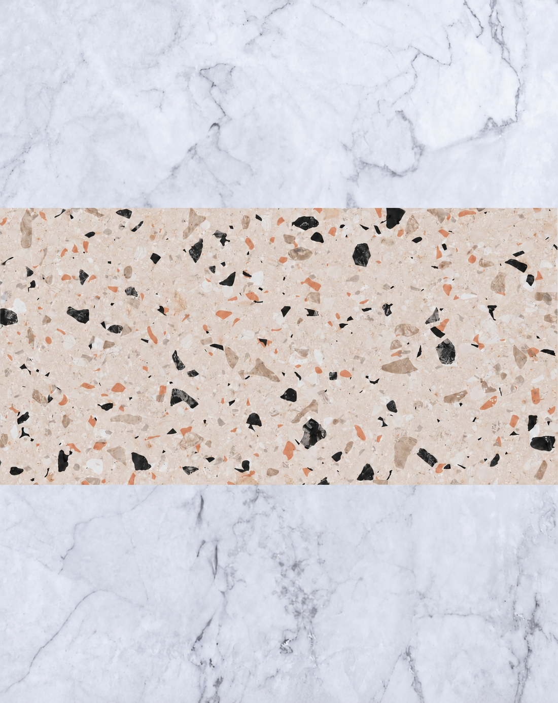 Desmond Coral Terrazzo Look Porcelain Tile 300x600mm tile - Tile Touch