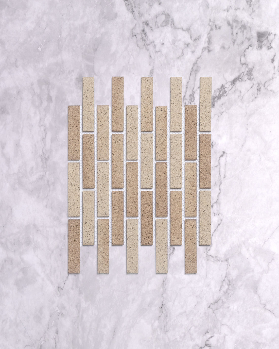 Slender SL-01 Beige Japanese Textured Mosaic Tile
