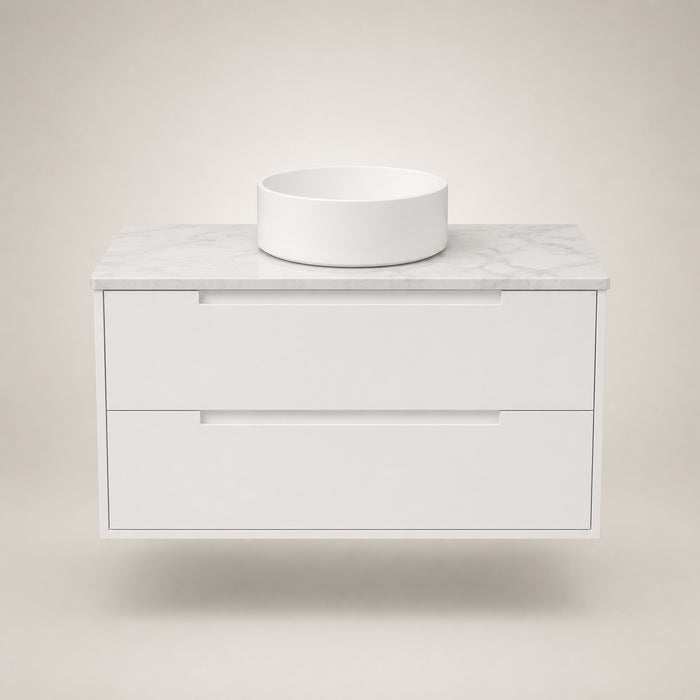 Vittoria Matt White tile, view 1 - Tile Touch