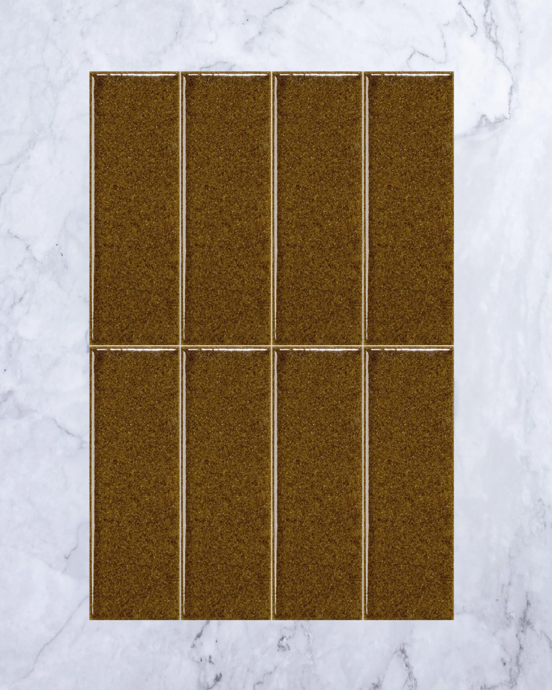 Yuki Ambar Dark Longbrick 50x150mm tile - Tile Touch
