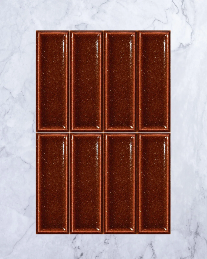 Yuki Bevelled Saffron Dark 50x150mm tile - Tile Touch