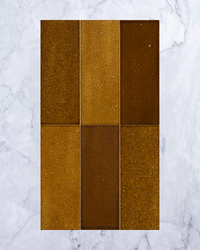 Dento Brick Amber 91x242mm tile, view 1 - Tile Touch