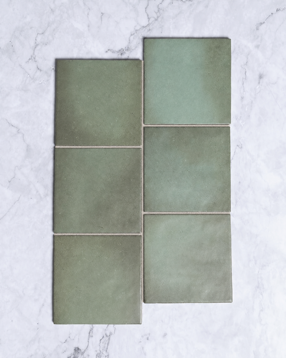 Rimtou Olive Green Matt Tile 132x132mm