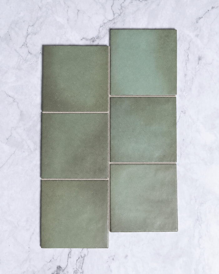 Rimtou Olive Green Matt Tile 132x132mm