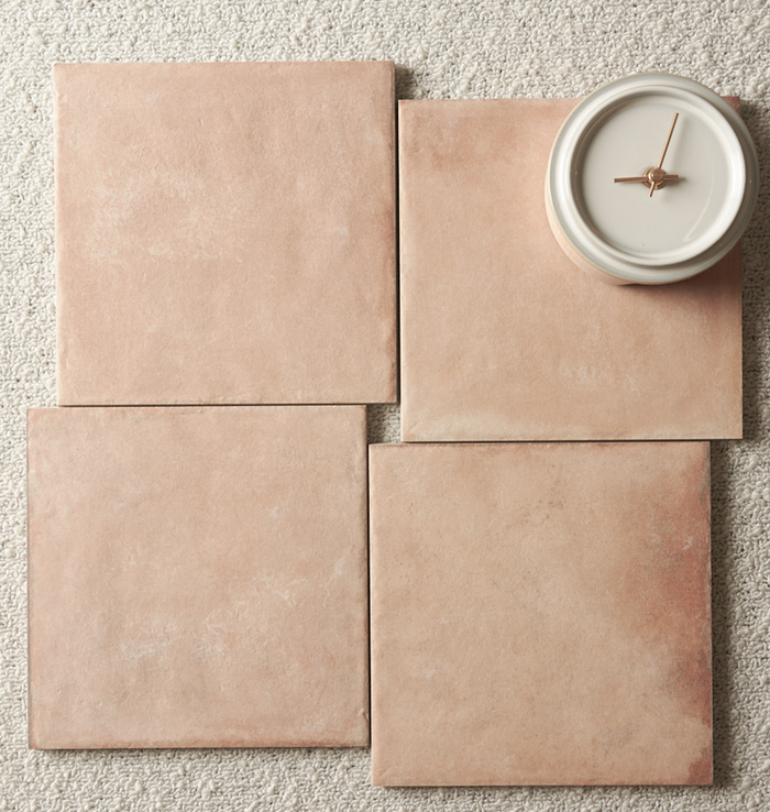 Petite Rosa 200x200mm tile, view 1 - Tile Touch