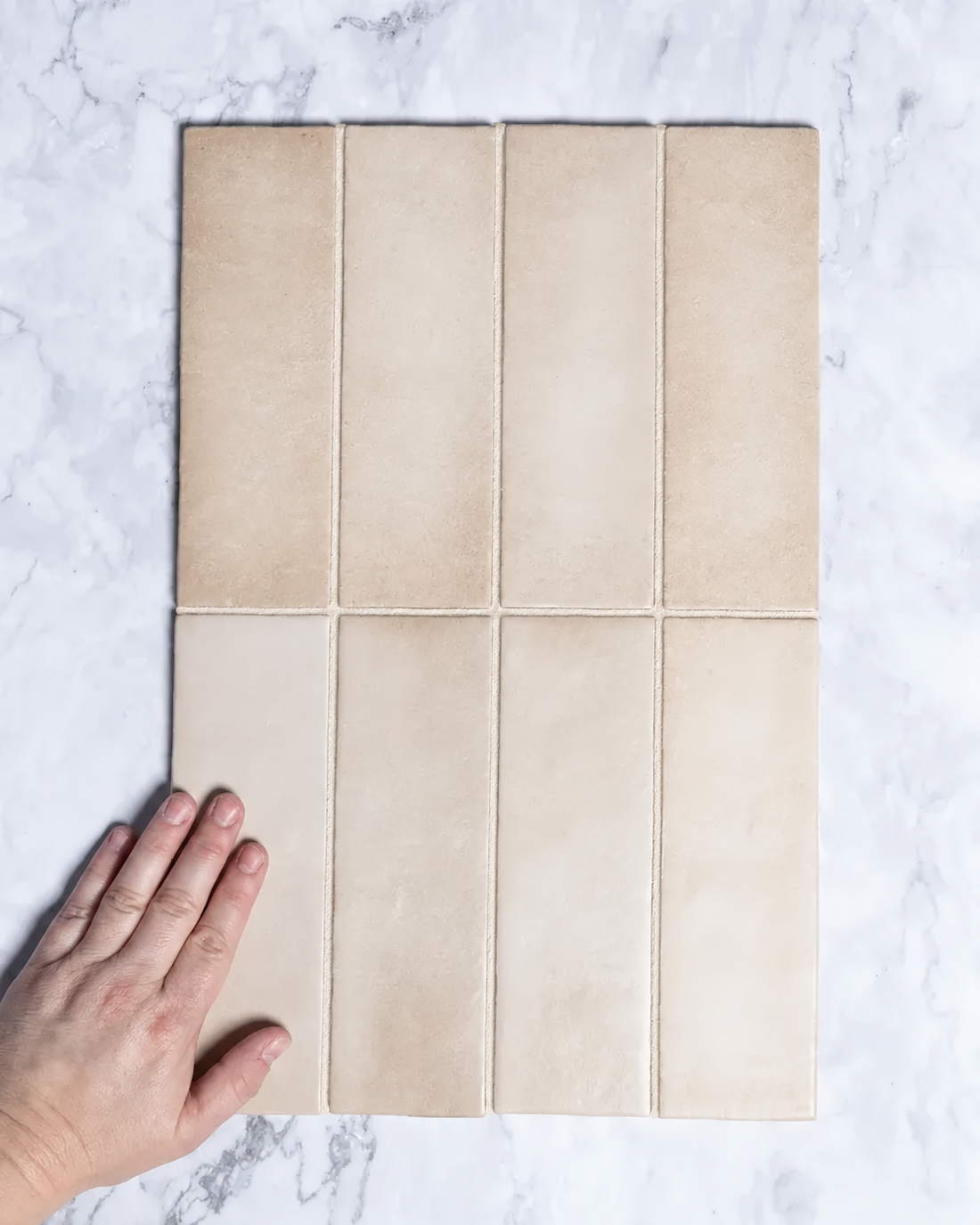 Rimtou Sand Subway Matt Tile 65x200mm tile, view 1 - Tile Touch