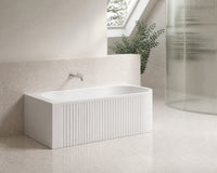 Halo Gloss White Bath tile, view 4 - Tile Touch