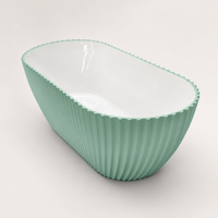 Folage Matt Green White Bath - view 1