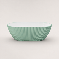 Folage Matt Green White Bath - view 2