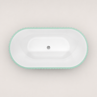 Folage Matt Green White Bath - view 3