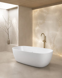 Ravello Gloss White Bath tile, view 4 - Tile Touch