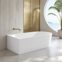 Verona Gloss White Bath tile, view 4 - Tile Touch