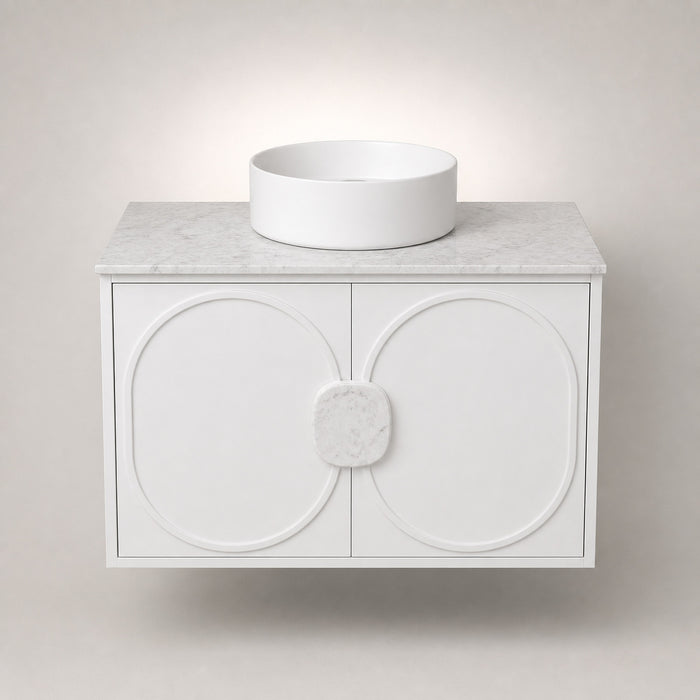 Savona Matt White tile, view 1 - Tile Touch