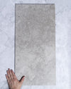 Apex Grey Travertine Look Porcelain Tile Matt 300 x 600mm