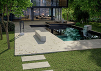 Arkiquartz Pumice Stone Look Italian Porcelain Tile 600x600mm tile, view 3 - Tile Touch