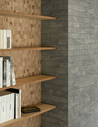 Arkiquartz Titanium Stone Look Italian Brick Subway Tile 75x300mm tile, view 3 - Tile Touch