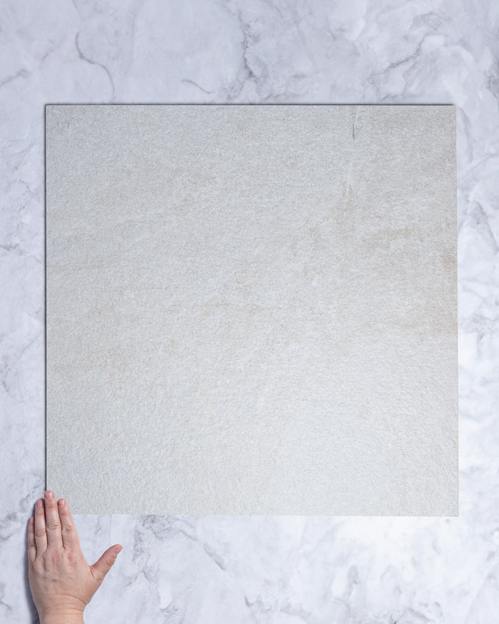 Arkiquartz Pumice Stone Look Italian Porcelain Tile 600x600mm tile, view 1 - Tile Touch