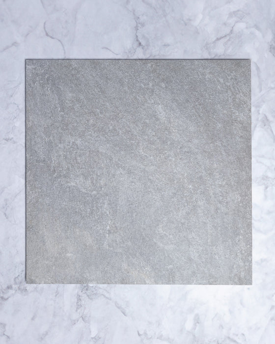 Arkiquartz Titanium Stone Look Italian Porcelain Tile 600x600mm