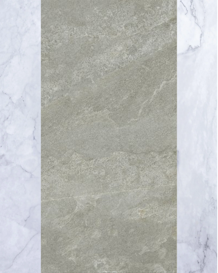 Arkiquartz Titanium Stone Look Italian Porcelain Tile 600x1200mm tile - Tile Touch