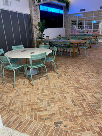 Ashcroft Red Brick Look Italian Porcelain Tile 60 x 250mm tile, view 3 - Tile Touch