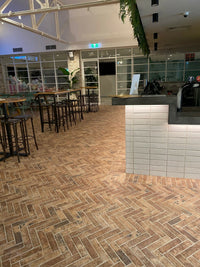Ashcroft Red Brick Look Italian Porcelain Tile 60 x 250mm tile, view 4 - Tile Touch