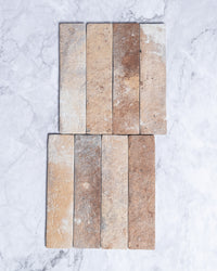 Ashcroft Rust Brick Look Italian Porcelain Tile 60 x 250mm tile, view 2 - Tile Touch