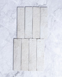 Ashcroft White Brick Look Italian Porcelain Tile 60 x 250mm tile, view 2 - Tile Touch