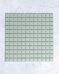 Bridges MINI Army Green Unglazed Full Body Porcelain Square Mosaic Tile 23 x 23mm tile, view 2 - Tile Touch