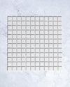 Bridges MINI Ivory Unglazed  Square Mosaic Tile 23x23mm