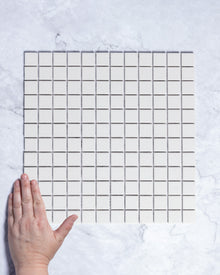  Bridges MINI Ivory Unglazed  Square Mosaic Tile 23x23mm