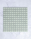Bridges MINI Mint Green Unglazed Full Body Porcelain Square Mosaic Tile 23 x 23mm