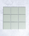 Bridges Mint Green Unglazed Full Body Porcelain Square Mosaic Tile 97x97mm