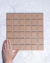 Bridges Mocha Brown Unglazed Full Body Porcelain Square Mosaic Tile 48 x 48mm