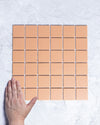 Bridges Terracotta Orange Unglazed Full Body Porcelain Square Mosaic Tile 48 x 48mm