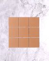 Bridges Terracotta Orange Unglazed Full Body Porcelain Square Mosaic Tile 97 x 97mm Main