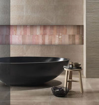 Collie Artisanal Pink Gloss Subway Tile tile, view 3 - Tile Touch