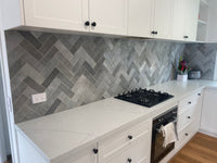Collie Artisanal Grey Gloss Zellige Look Spanish Subway Tile tile, view 5 - Tile Touch