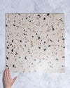 Desmond Coral Terrazzo Look Porcelain Tile 600x600mm