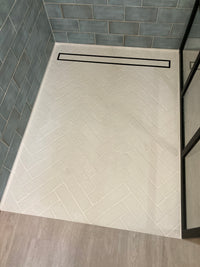 Ellerston White Rustic Brick Look Tile 60 x 250mm tile, view 5 - Tile Touch
