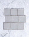 Exville Silver Grey Gloss Spanish Tile 100x100mm