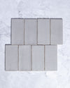 Exville Silver Grey Gloss Spanish Tile 75x150mm