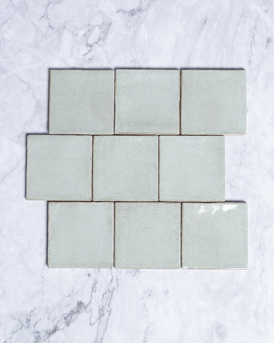 Exville Mint Green Gloss Spanish Tile 100x100mm