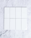 Florence White Gloss Subway Tile 75 x 150mm